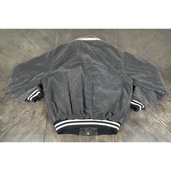 Vintage Rennoc Corduroy Jacket Black Gray Medium Quilted Lining Made in USA - Picture 10 of 10